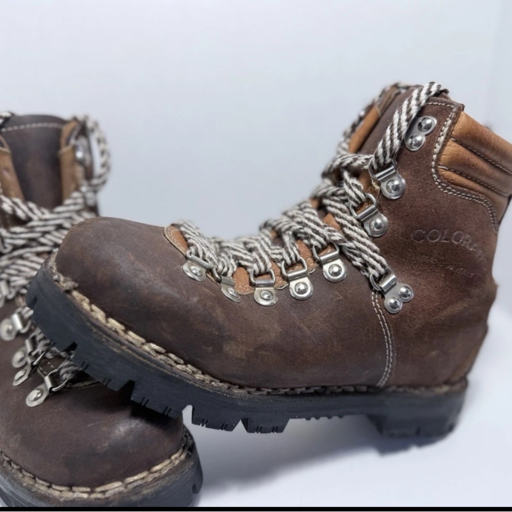 Brown Leather Hiking Boots